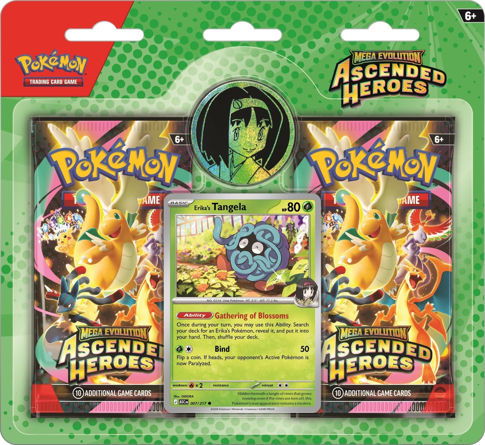 Pokémon TCG: Mega Evolution- Ascended Heroes Collection 2 Pack Blister - Image 3
