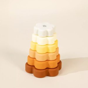 Set of 6 Silicone Stackable Flowers