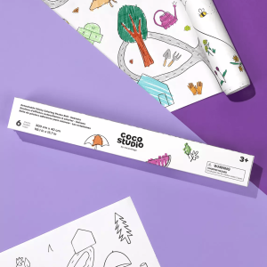 Coco Studio Detachable Seasons Sticky Coloring Poster Roll - 6 sheets