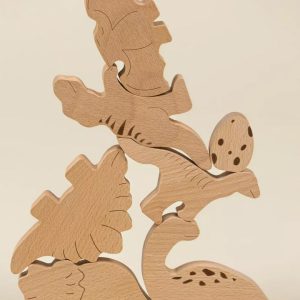 Coco Village Wooden Balance Puzzle - Dino (7 pcs)