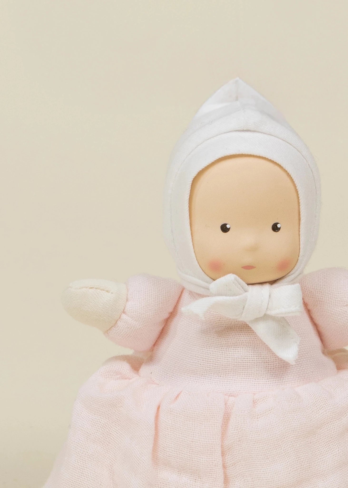 Coco Village Coco Mini - Poppy- Natural Rubber Baby Play Doll - Image 3