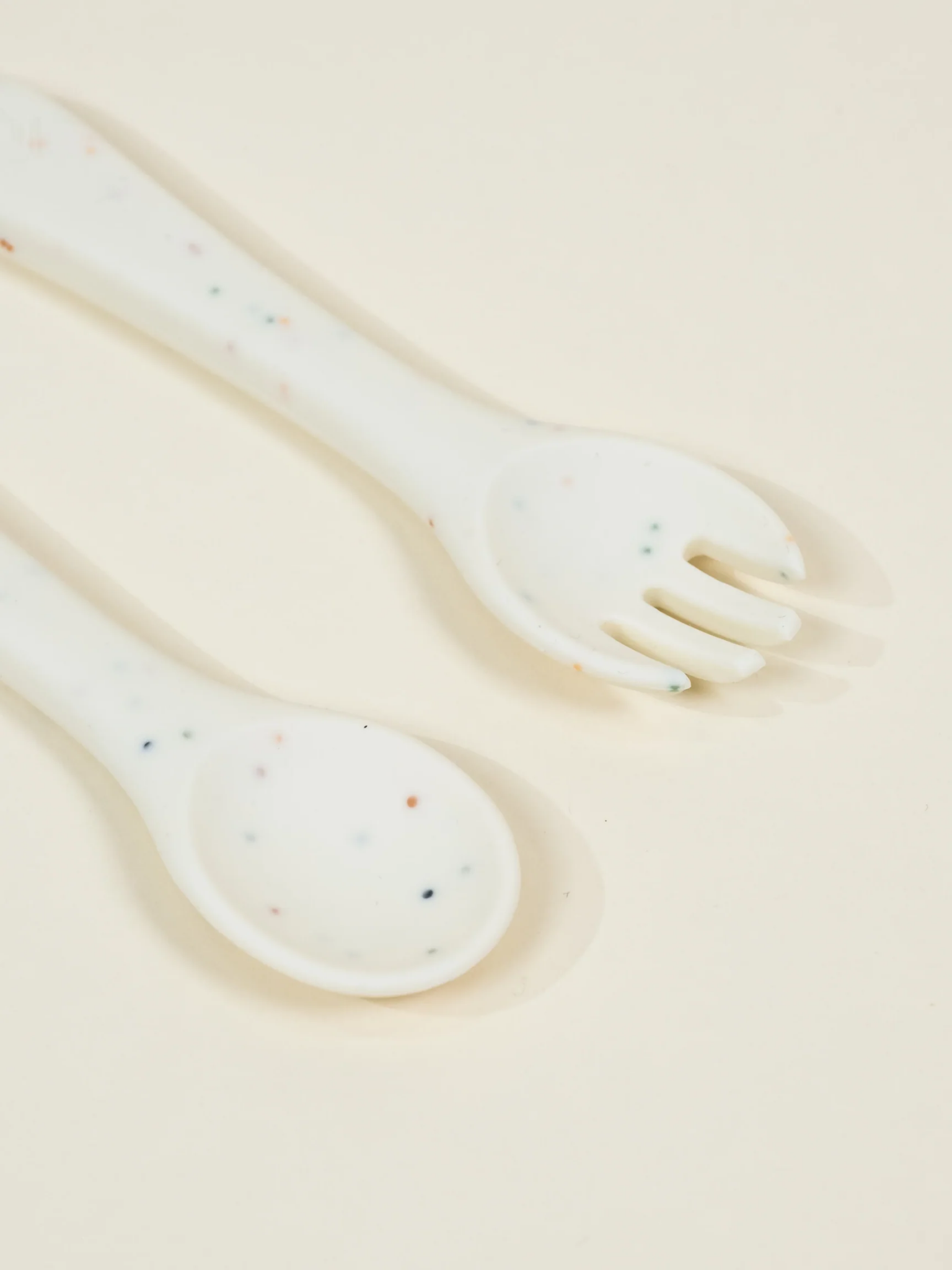 Coco Village Silicone Baby Fork & Spoon – Pottery Collection - Image 2