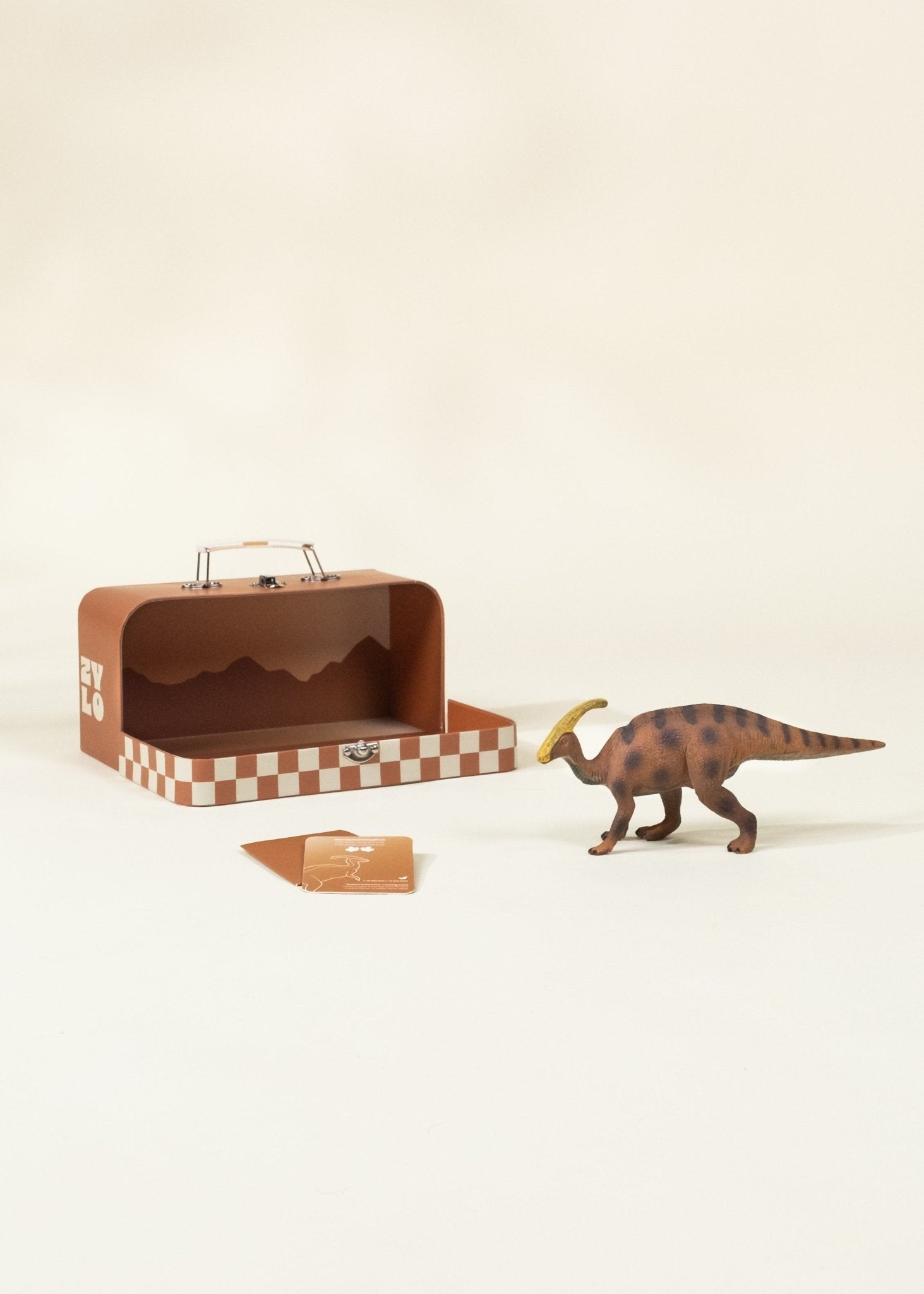 Coco Village Parasaurolophus Dinosaur in a Collectible Box