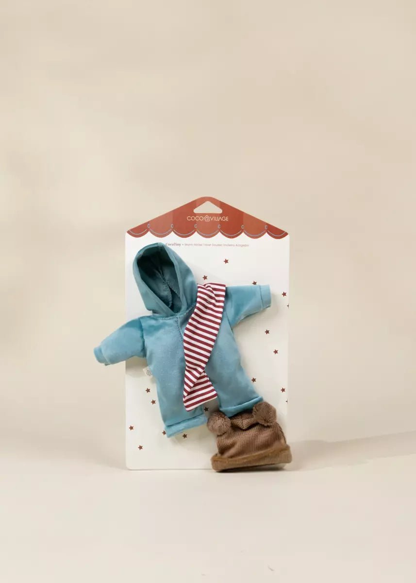 Coco Village Coco Tiny 10" Baby Play Doll Clothing Set – Warm Winter - Image 4