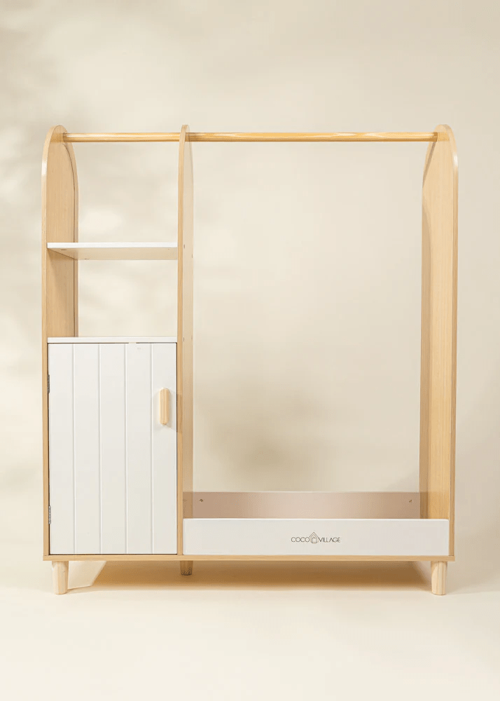 Coco Village Wooden Play Dress Up Wardrobe