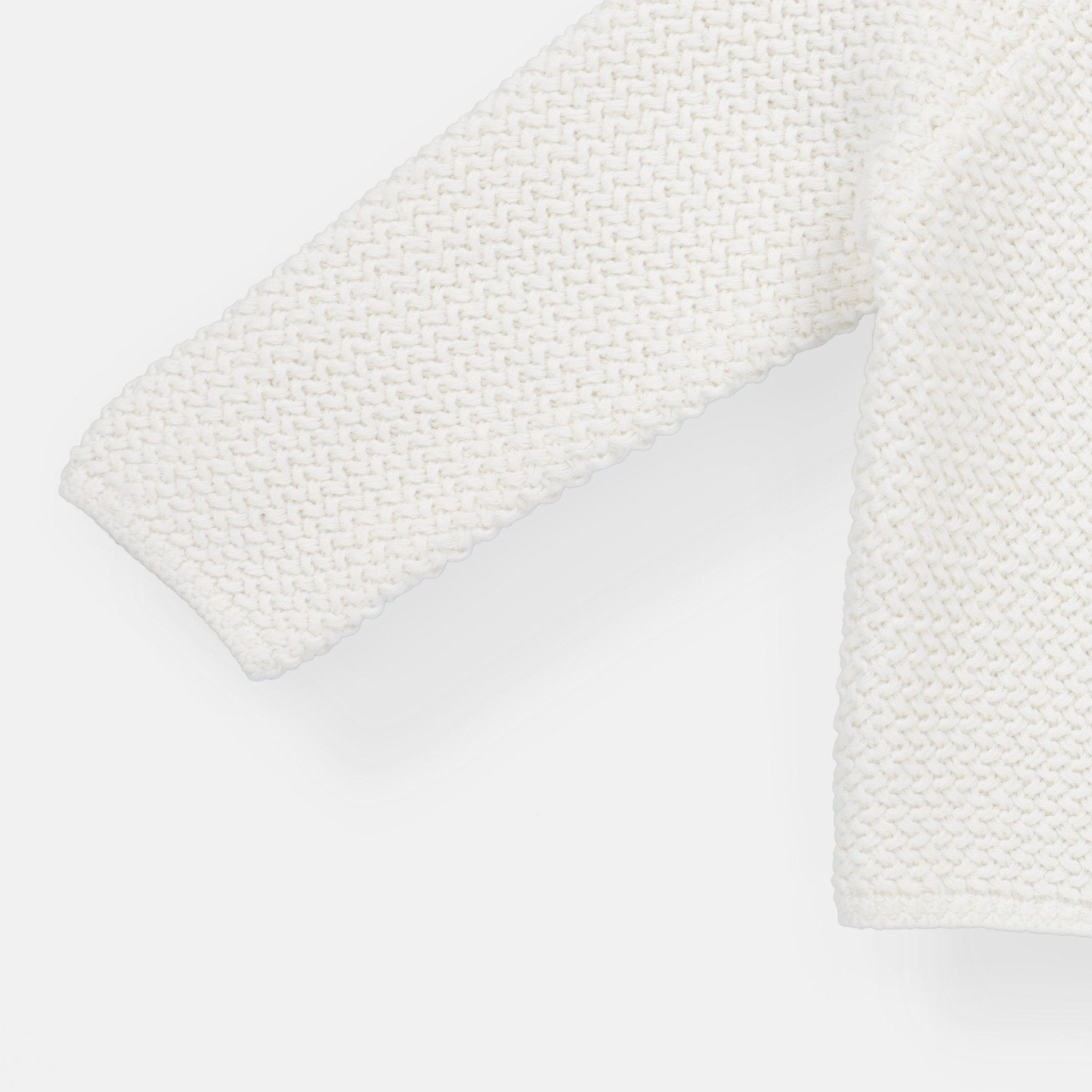 Rise Little Earthling Texture Knit Cardi - Antique White / 3-6m - Image 3
