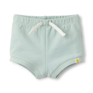 Rise Little Earthling Bloomer Shorts - Light Aqua Stripe / 9-12m