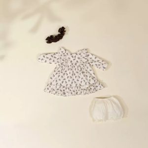 Coco Baby 18" Baby Play Doll Clothing Set – Ruffled Dress