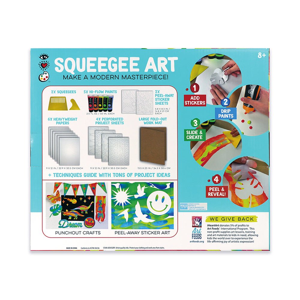 Bright Stripes iHeartArt Squeegee Art - Image 3