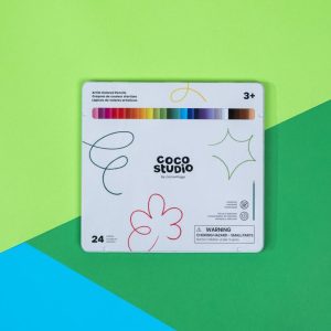 Premium Set of 24 Artist Colored Sticks