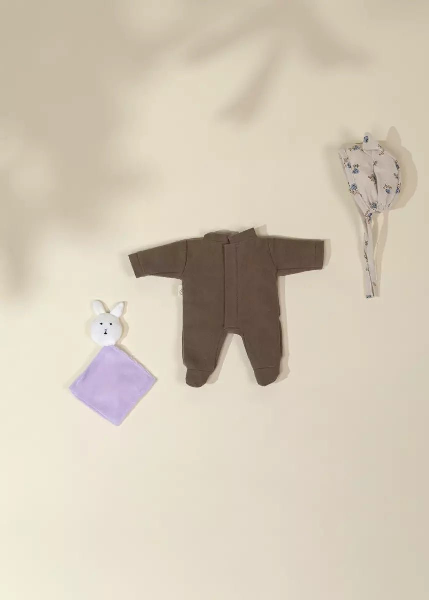 Coco Village Coco Tiny 10" Baby Play Doll Clothing Set – Cozy Onesie - Image 4
