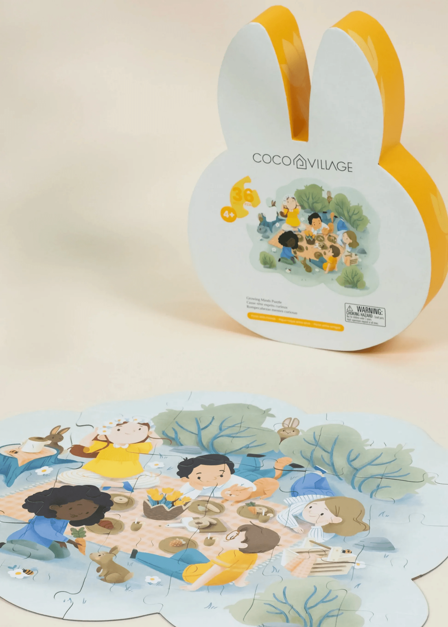 Coco Village Growing Minds Puzzle – Picnic with Friends(36 pcs)
