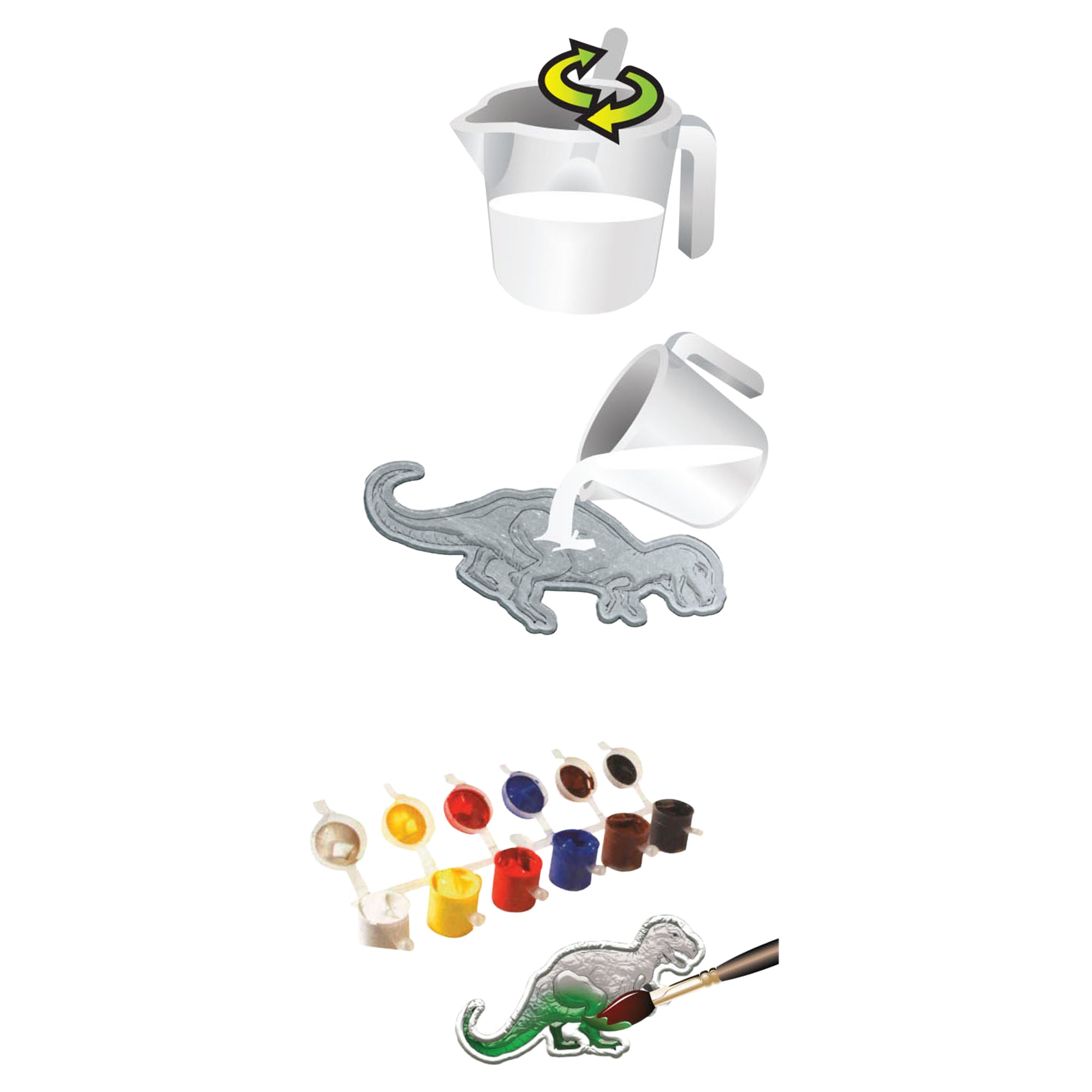 Creative Kids Master Caster Cast and Paint Dinosaurs - Image 3