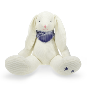 RLE 20" Cream Knit Bunny Plush