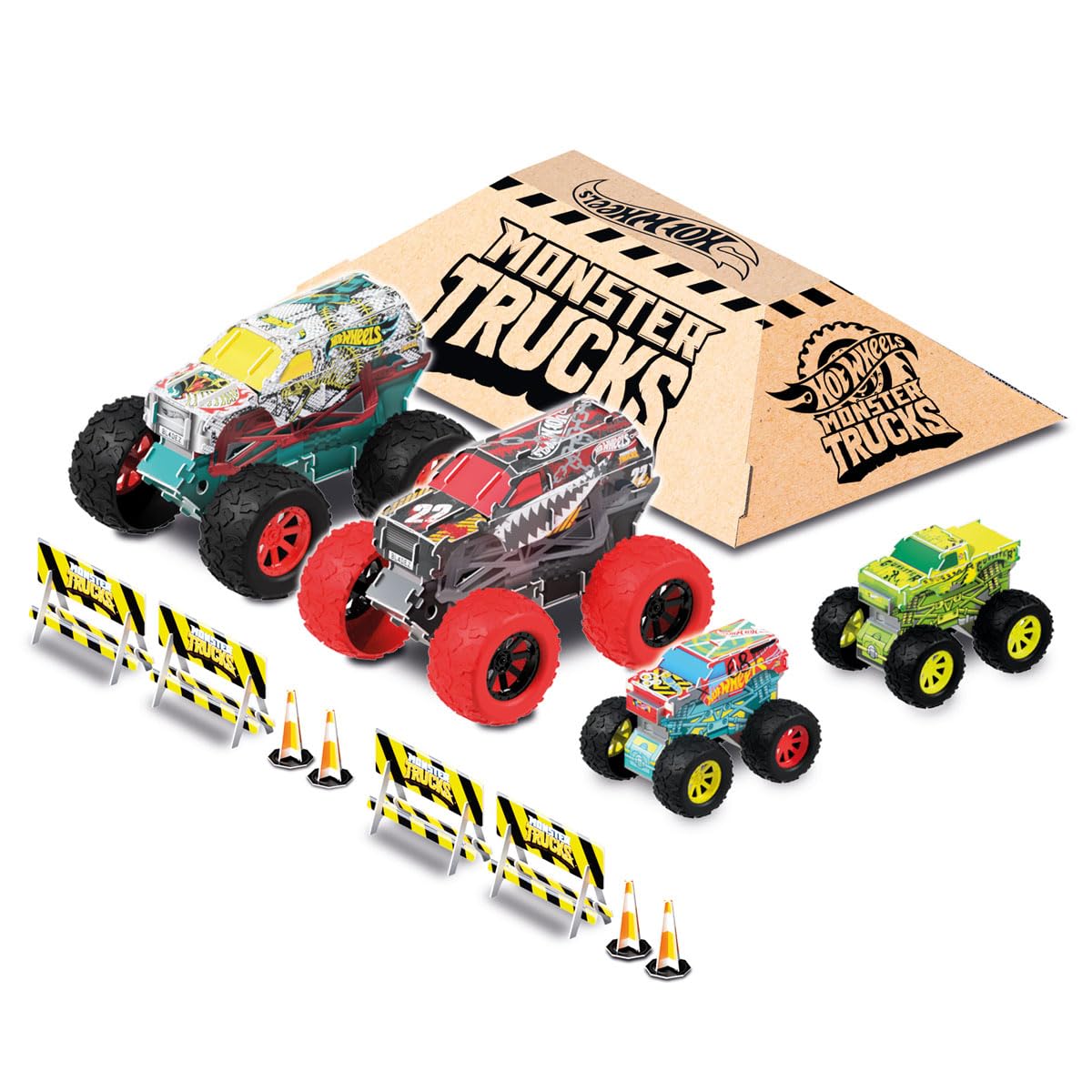 Hot Wheels Mega vs Mini Monster Trucks - Image 2