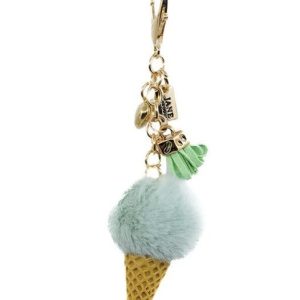 Plush Ice Cream Bag Charm in Pistachio