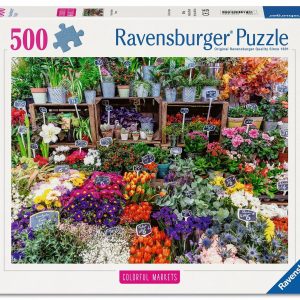 Ravensbuger Flower Market, France 500pc Puzzle