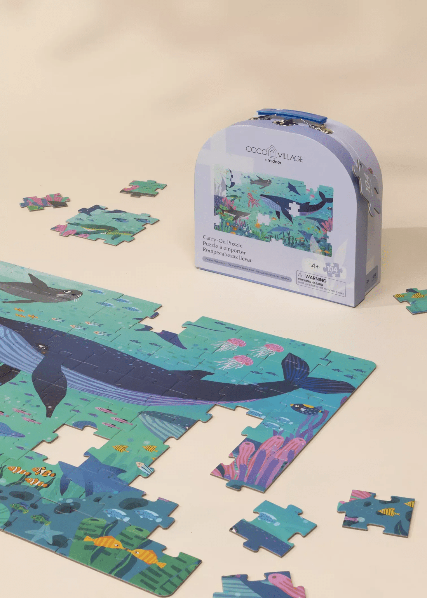 Hot Coco Village Carry-On Puzzle - Ocean Discovery - 104pcs
