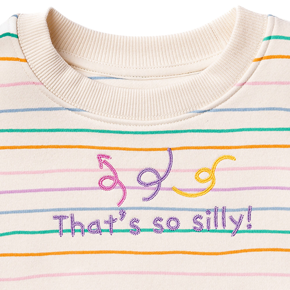 Ms.Rachel Sweatshirt - White Stripe / 18-24m - Image 6