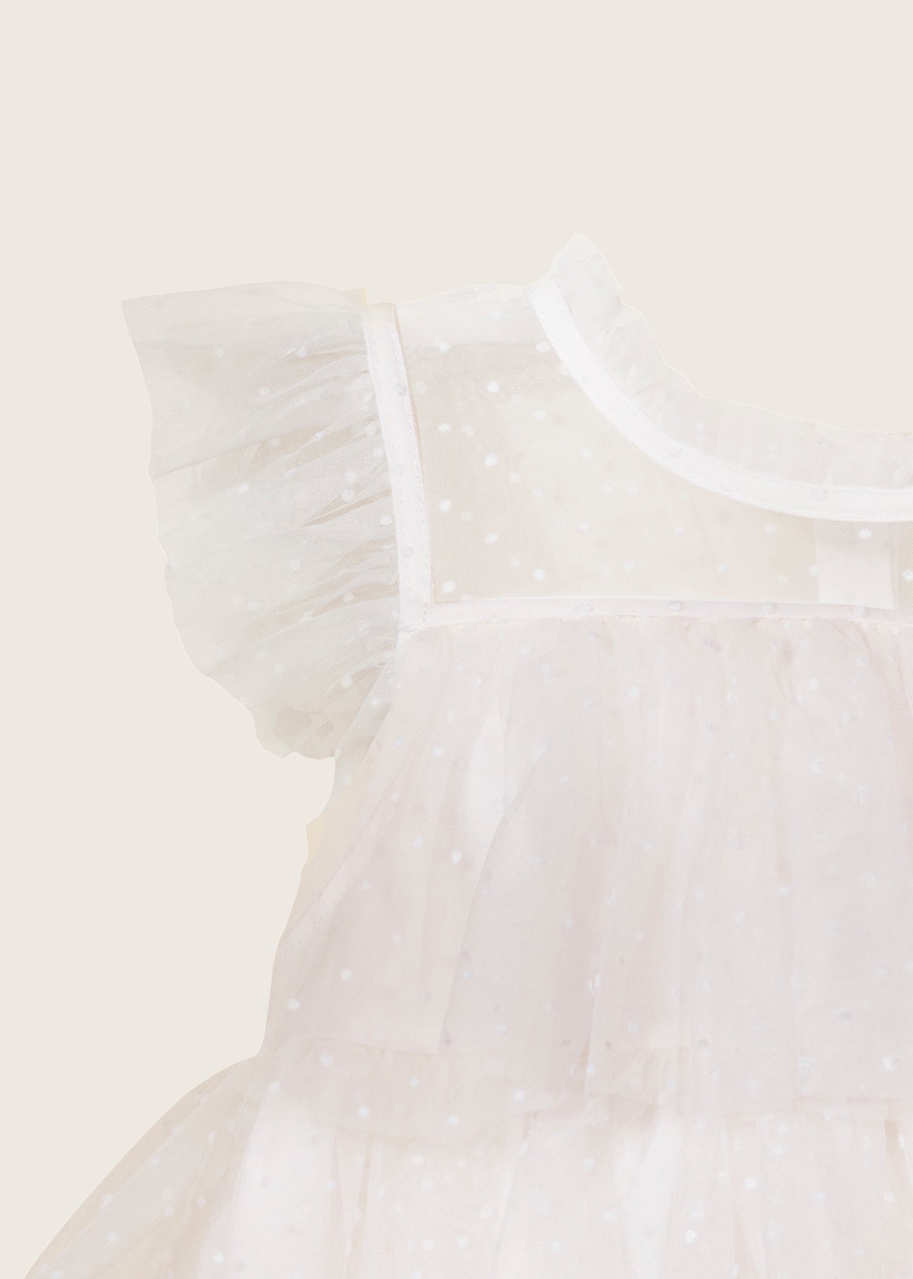 Tiered Dress TGHDR48 - White / 12-18m - Image 2