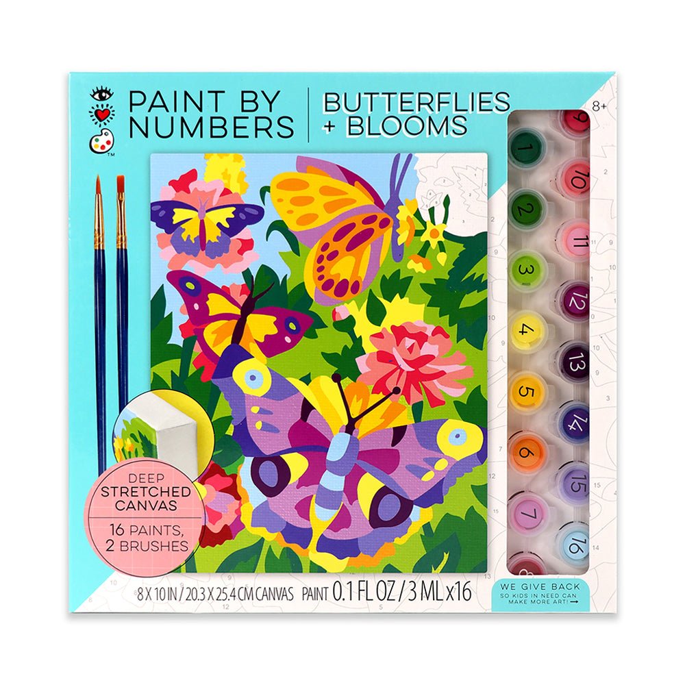 iHeartArt Paint By Numbers- Butterflies + Blooms