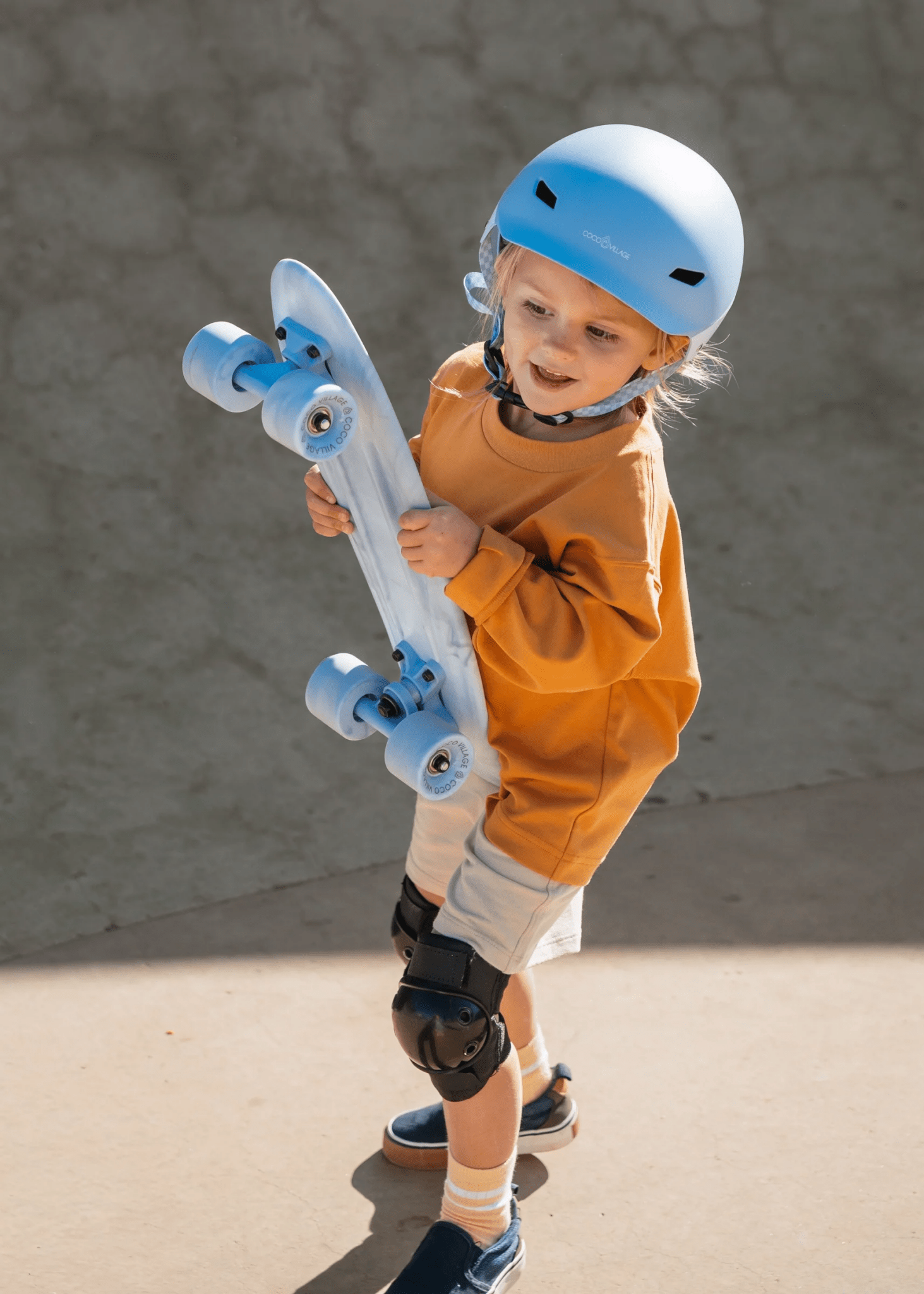 Hot Coco Village Kids’ Pintail Cruiser Skateboard – Ocean Marble - Image 2