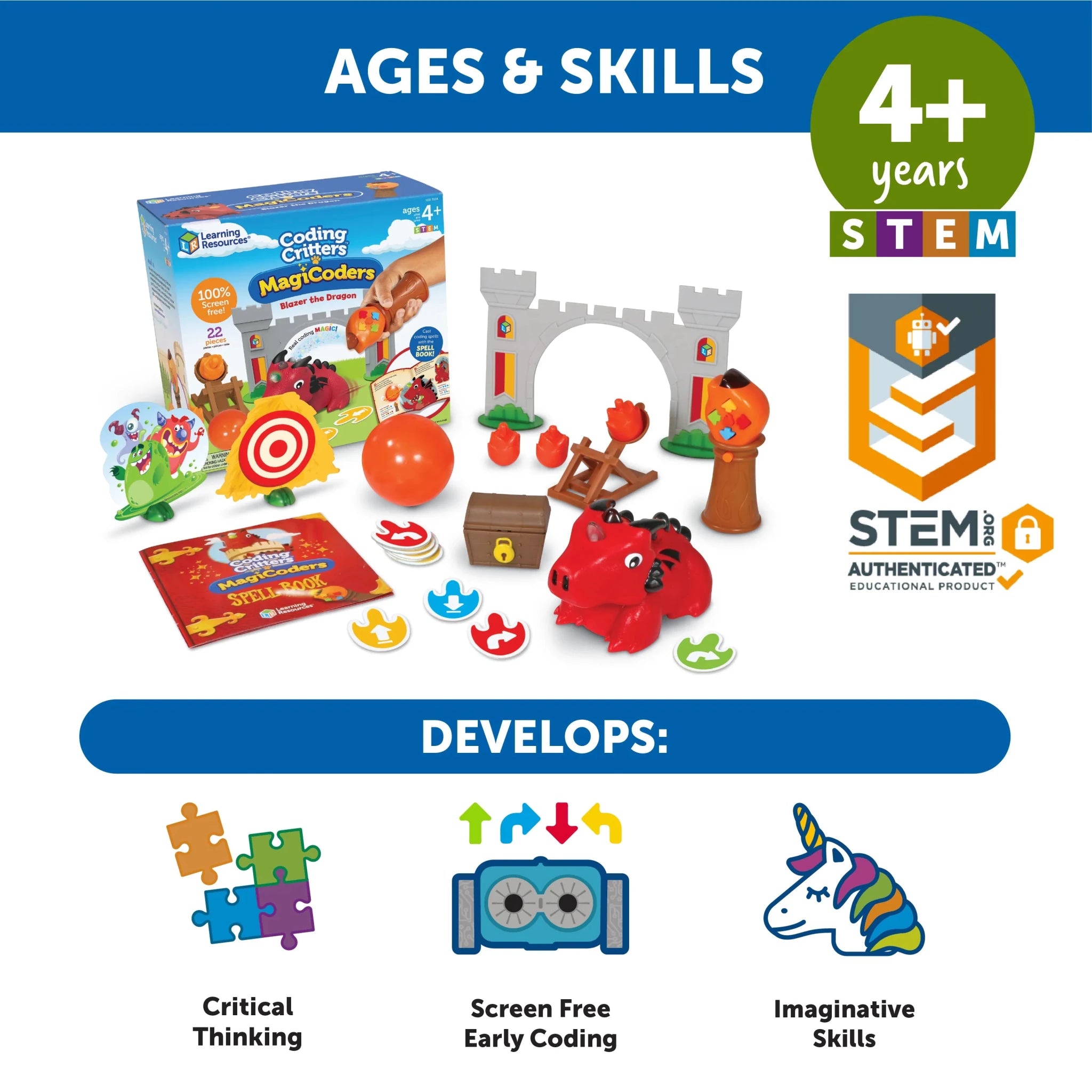 Premium Coding Critters® MagiCoders: Blazer the Dragon - Image 5