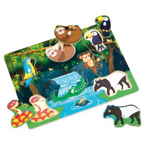 Woodlets Lift & Look Puzzle - Rainforest