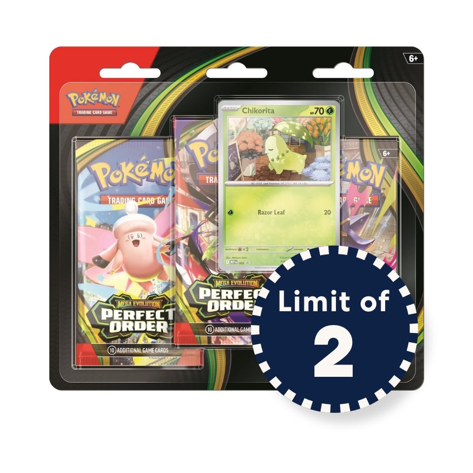 Pokémon TCG: Mega Evolution - Perfect Order 3-Booster Blister I Limit 2 per customer