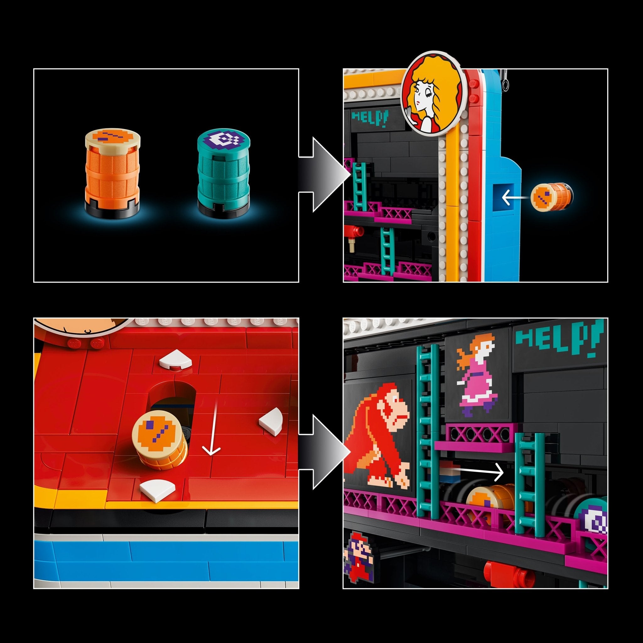 LEGO® Super Mario LEGO® Donkey Kong Arcade Building Set 72051 - Image 4