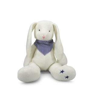 RLE 16" Cream Knit Bunny Plush