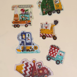 Premium Coco Village My first Puzzles - Construction Vehicules (6 puzzles)