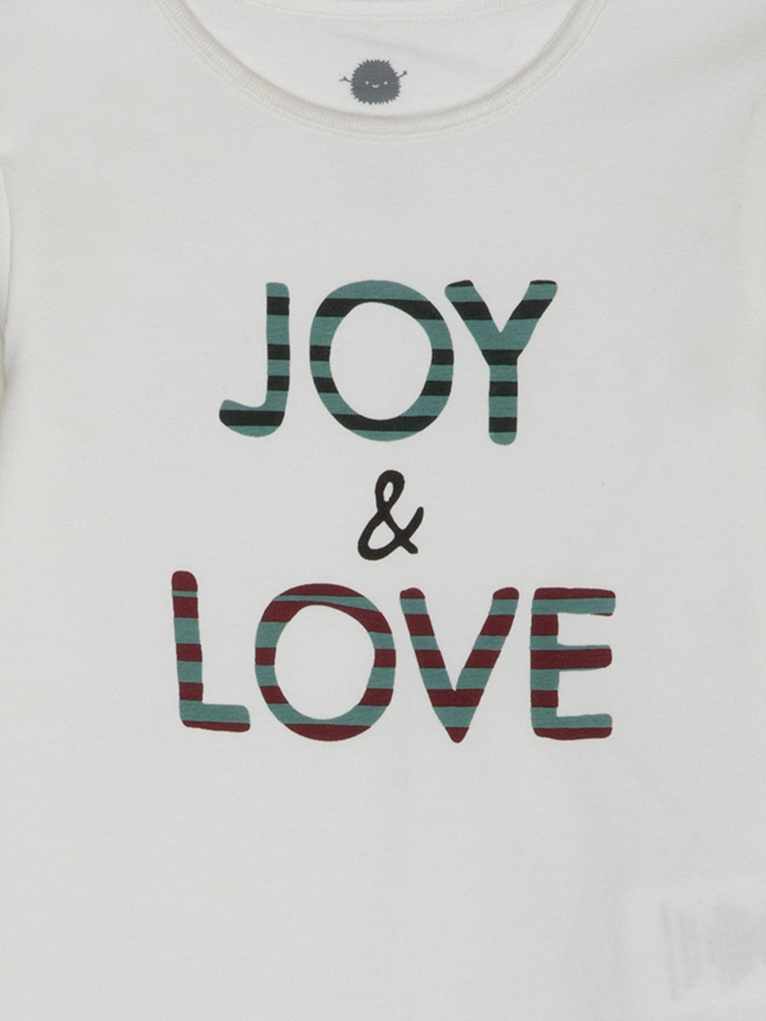 Comfort fit Bodysuit BUFON12 - Antique White Joy & Love / 0-3m - Image 3