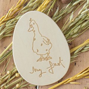 Baby Milestone Wooden Plate - My First Easter