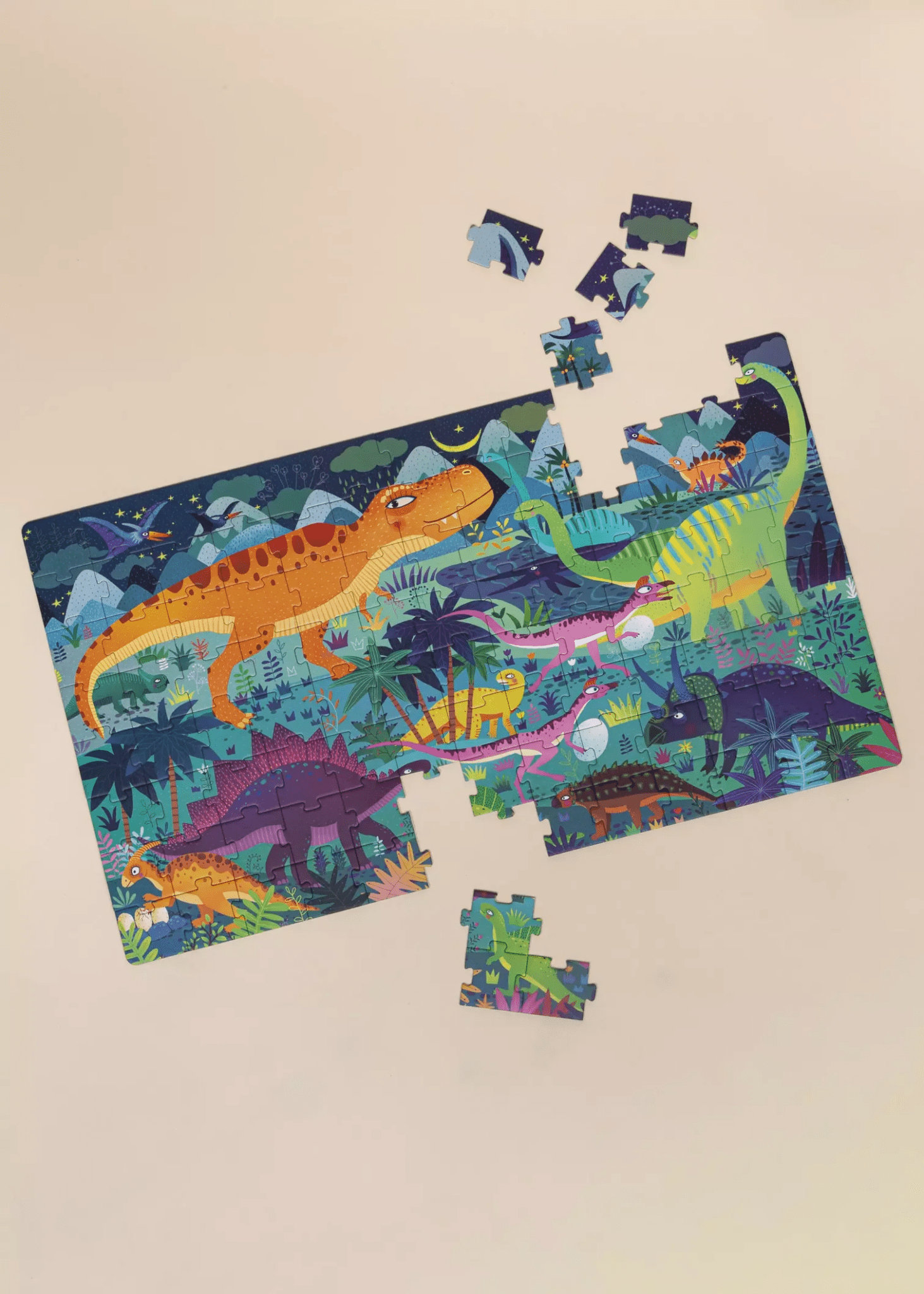 Coco Village Carry-On Puzzle - Dinosaur Age - 104pcs - Image 3