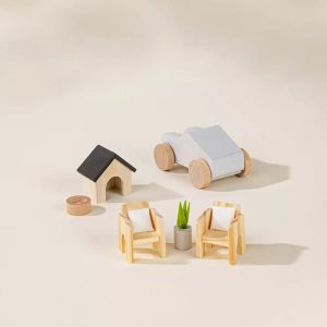 Coco Village Wooden Doll House Outdoor Furniture (8pcs)