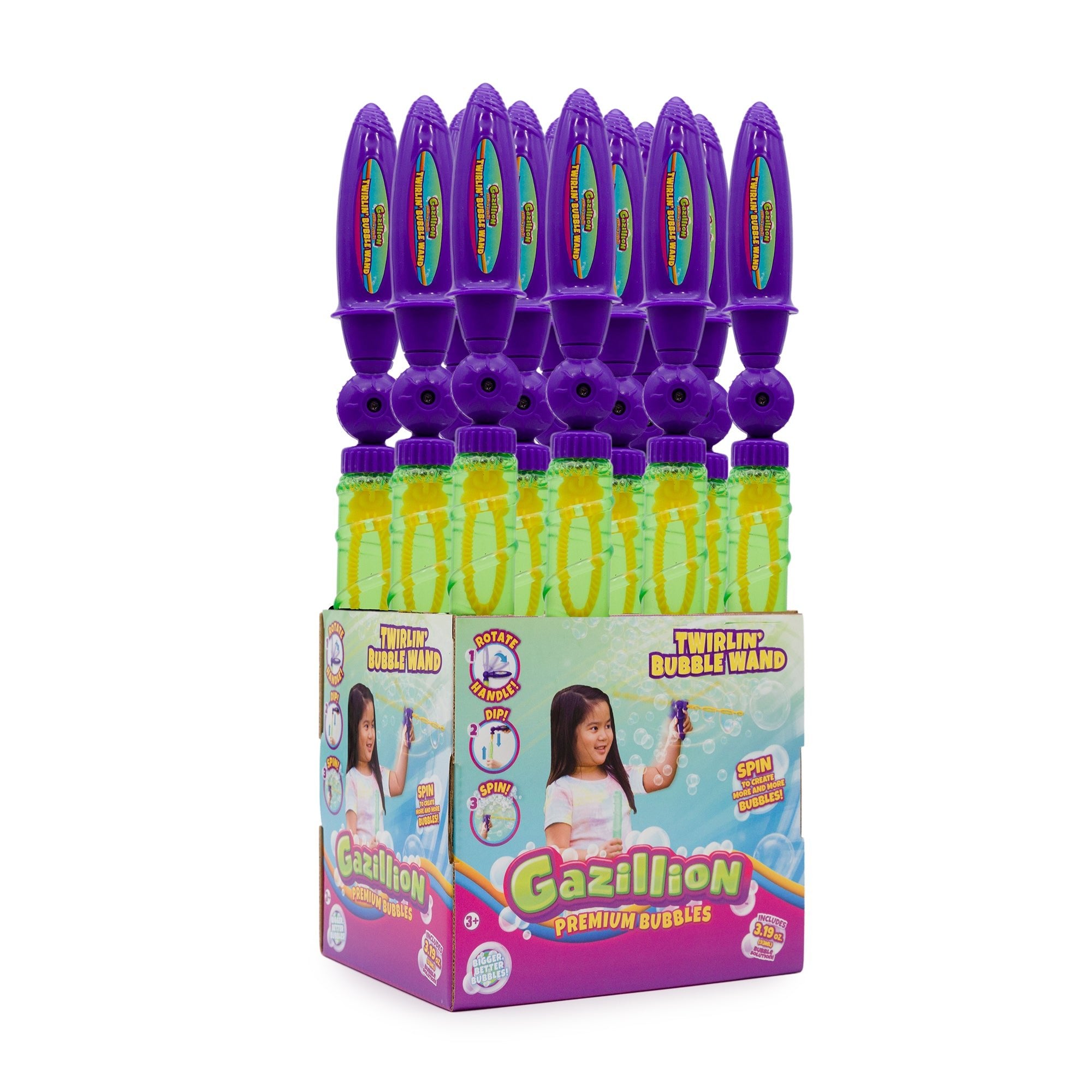 Premium Gazillion - Twirlin Bubble Wand 12ml - Image 2