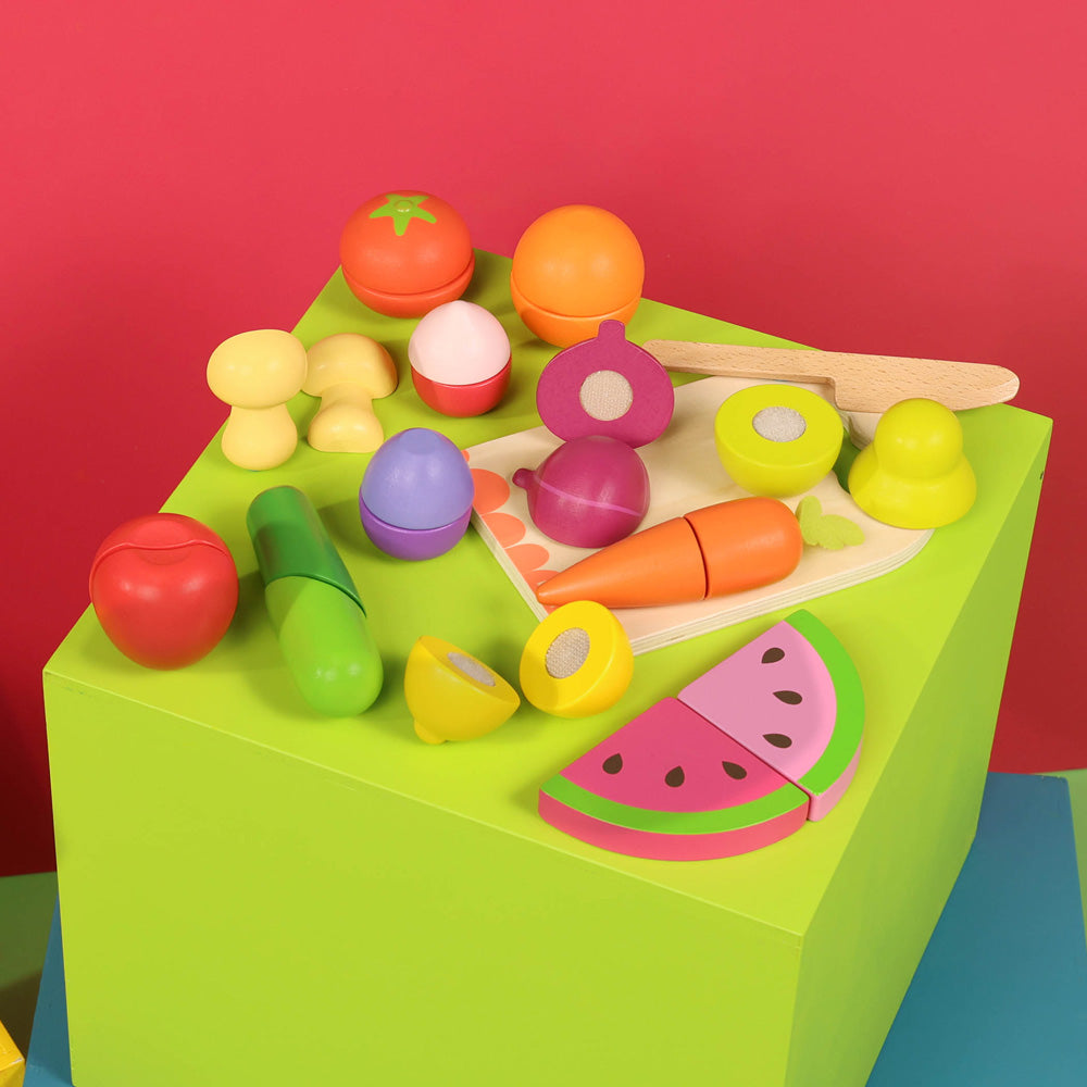B.Toys Wooden Fruits & Vegetable Playset - Image 7