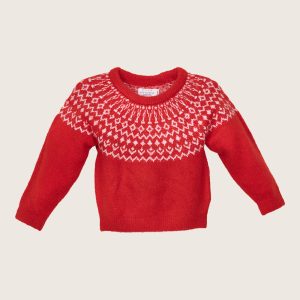Fairisle Sweater BUHSW08 - Brown / 0-3m