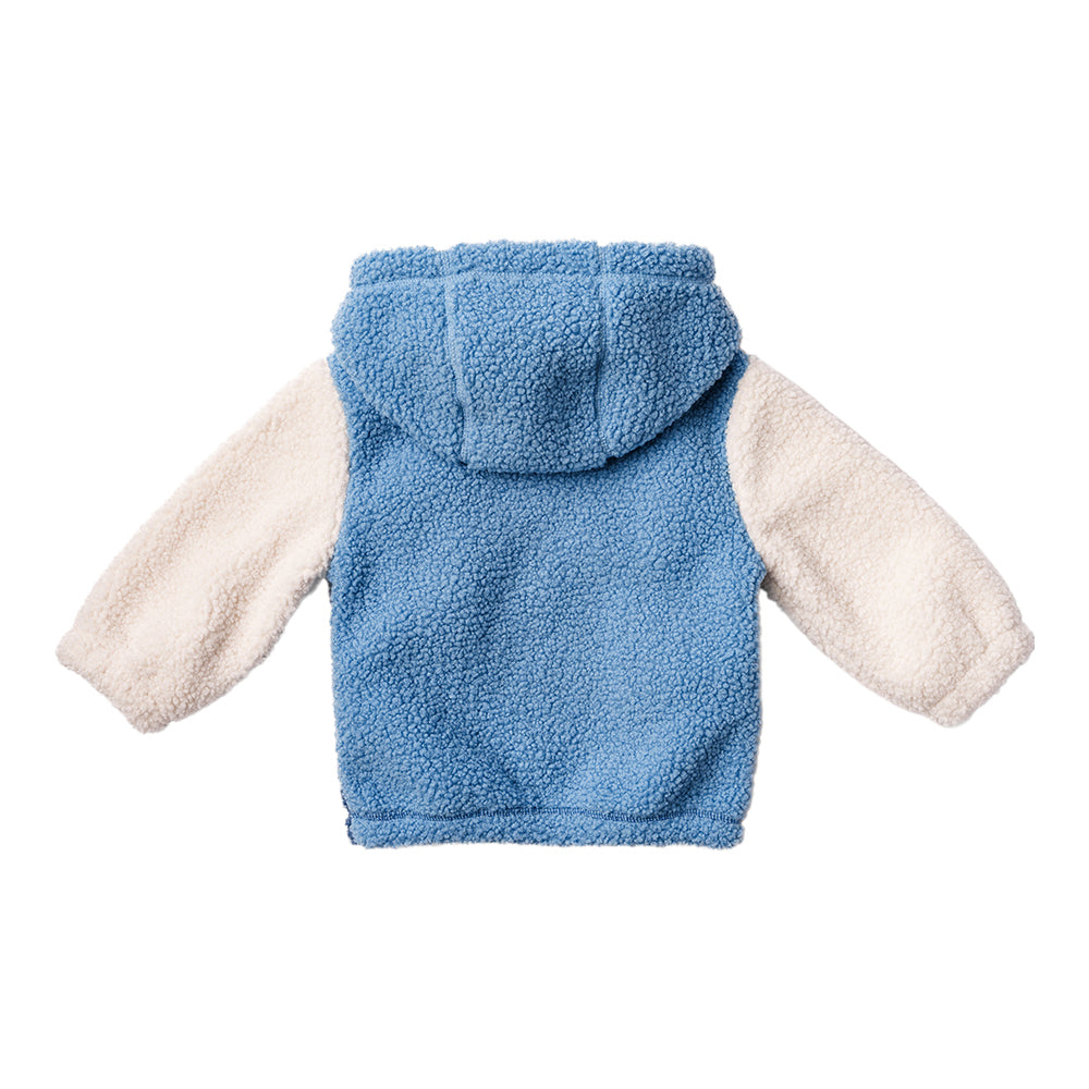 Ms. Rachel Fuzzy Colourblock Jacket - Blue Colourblock / 2-3y - Image 5