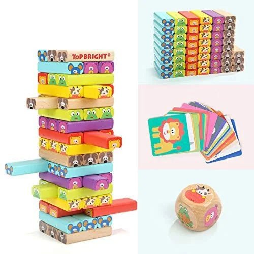 Wooden Tumbling Tower Toy - Image 2