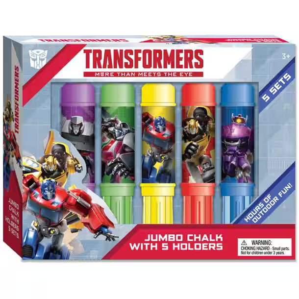 Transformers Jumbo Chalk with Holders - Inkology