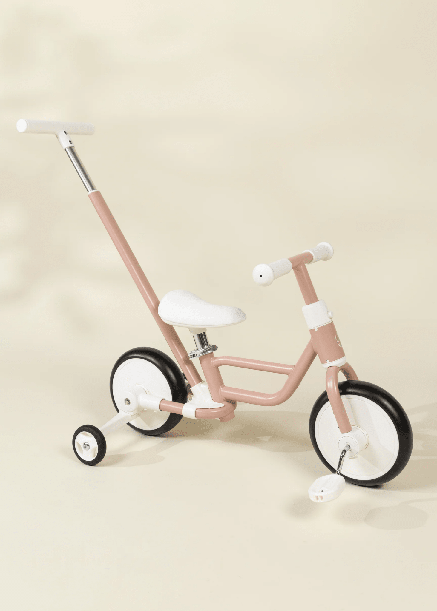 Coco Village 4-in-1 Tricycle with Push Handle & Training Wheels - Petunia