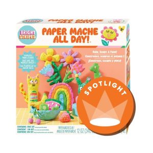 Bright Stripes Paper Mache All Day