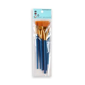 Bright Stripes iHeartArt 6 Paint Brushes