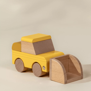 Coco Village Wooden Construction Vehicle - Bulldozer