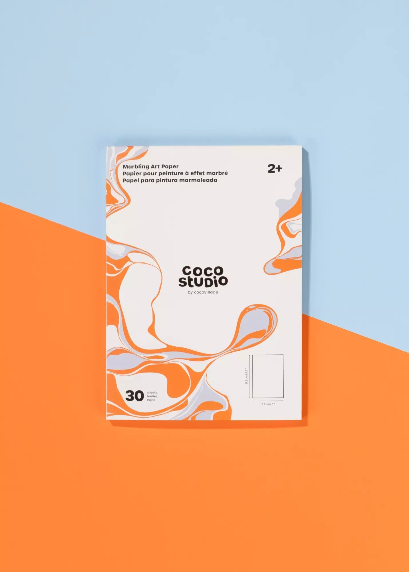 Coco Village Marbling Art Paper (30 Sheets)