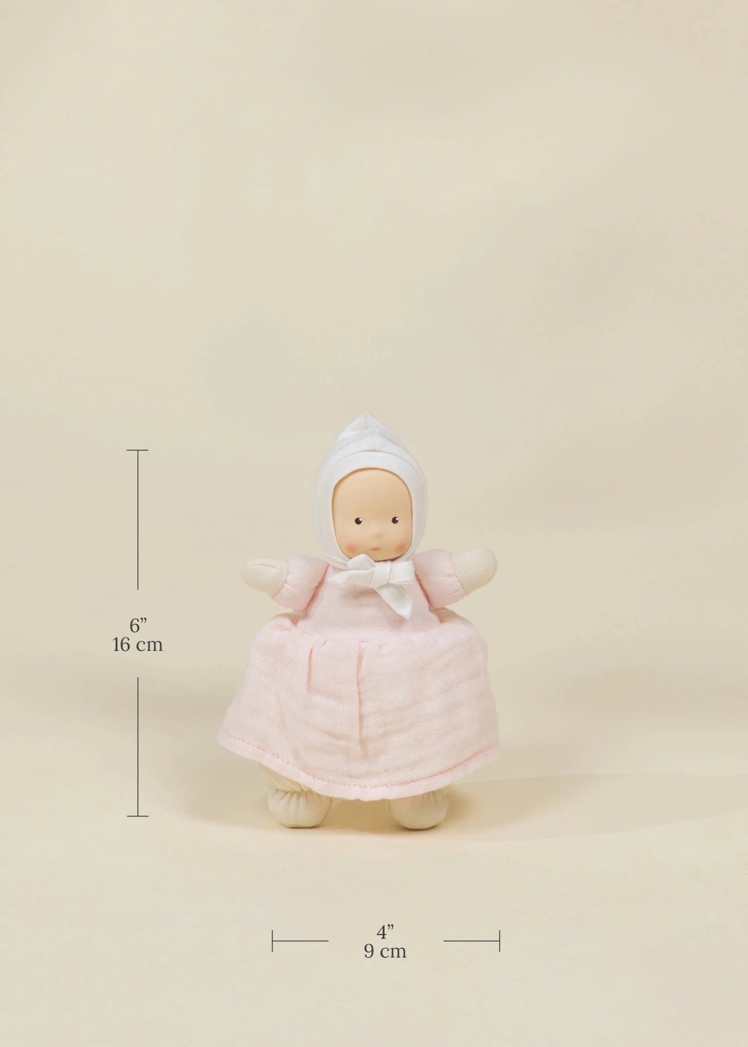 Coco Village Coco Mini - Poppy- Natural Rubber Baby Play Doll - Image 4