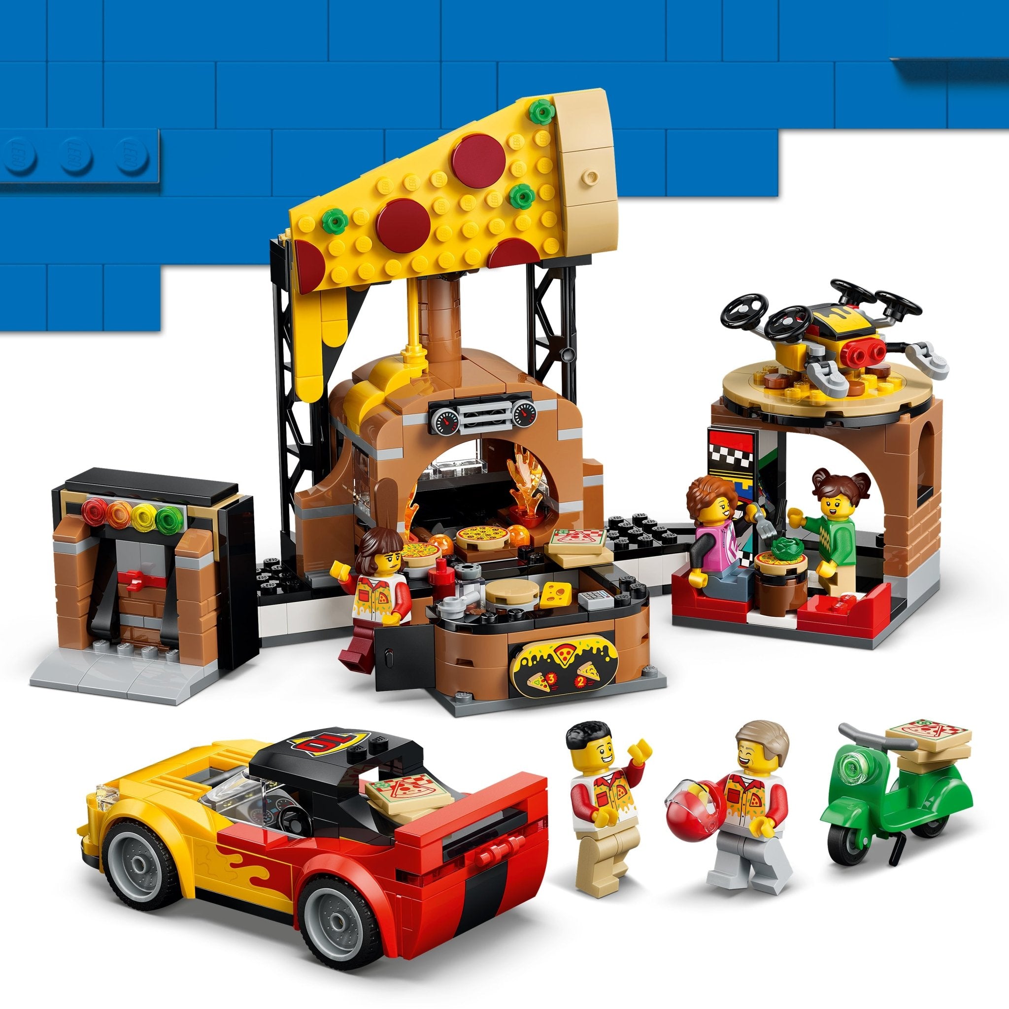 LEGO® City Pizza Delivery Experience with Vehicles 60496 - Image 6