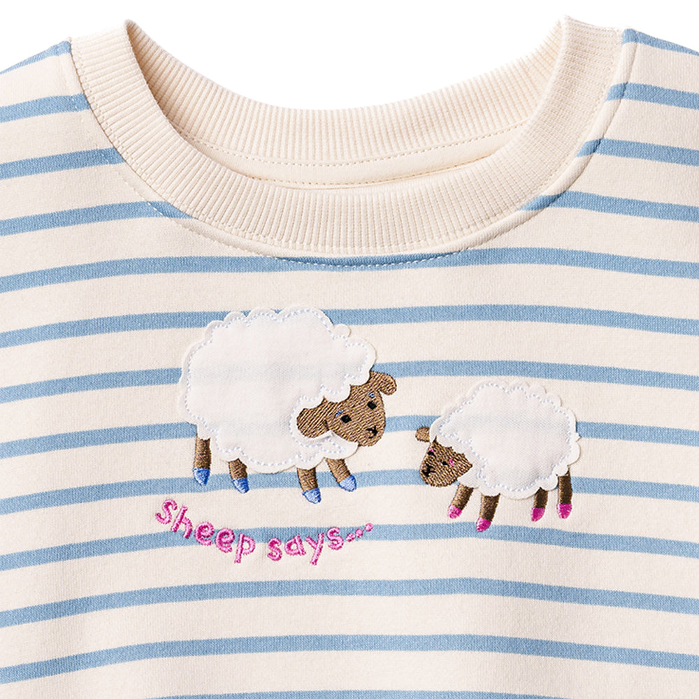 Ms.Rachel Sweatshirt - White Stripe / 18-24m - Image 12